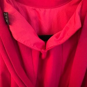SHEIN Hot Pink V-Neck Dress